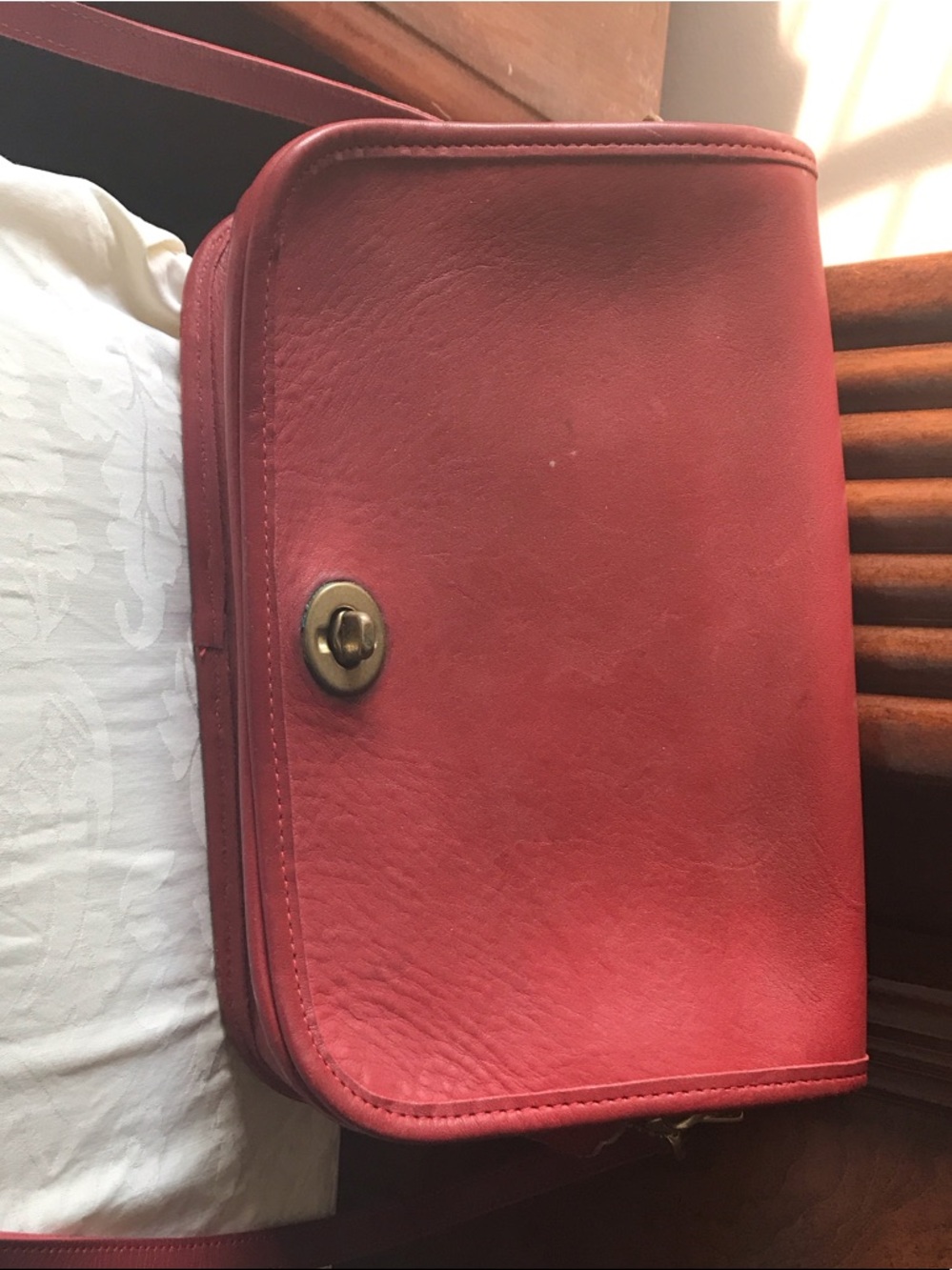 Vintage Coach Red underarm bag